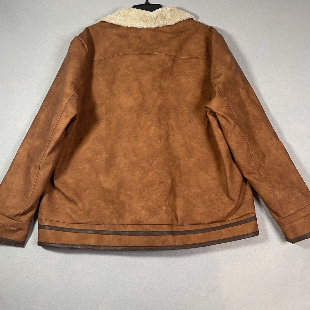 Cahartt Faux Leather Sherpa Lined Jacket Men's Size 3XL - Picture 3 of 5